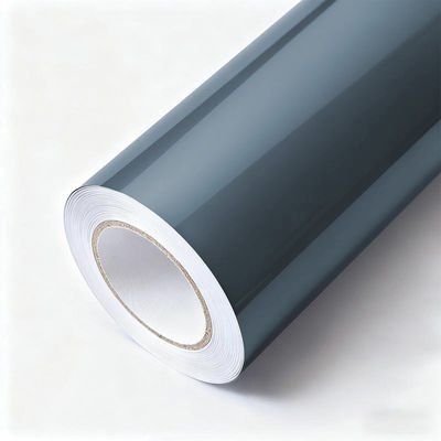 1.52mx17.5m Gloss Vinyl Car Wrap High Density Gloss Grey Vinyl Wrap OEM / ODM HYC1096