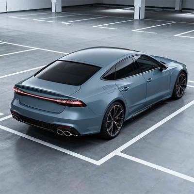 1.52mx17.5m Gloss Vinyl Car Wrap High Density Gloss Grey Vinyl Wrap OEM / ODM HYC1096