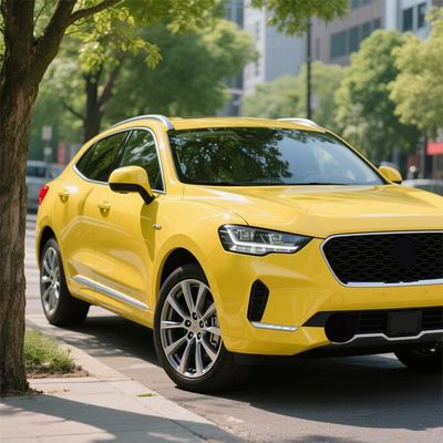 Waterproof Gloss Yellow Wrap OEM / ODM Lemon Yellow Wrap HYC1108