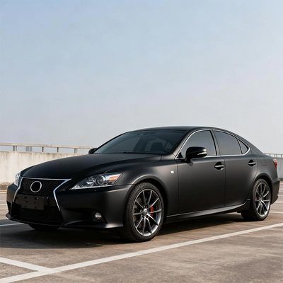 Scratch Resistant Matte Black Vinyl Wrap PVC Vehicle Vinyl Wrap OEM / ODM HYH1074