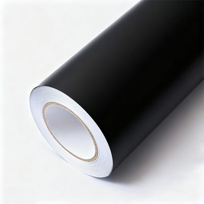 Scratch Resistant Matte Black Vinyl Wrap PVC Vehicle Vinyl Wrap OEM / ODM HYH1074