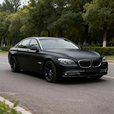 Scratch Resistant Matte Black Vinyl Wrap PVC Vehicle Vinyl Wrap OEM / ODM HYH1074