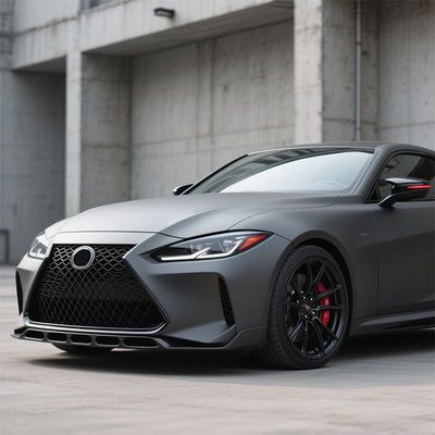 Anti Stain Matte Grey Vinyl Wrap Durable Gray Car Wraps HYH1099