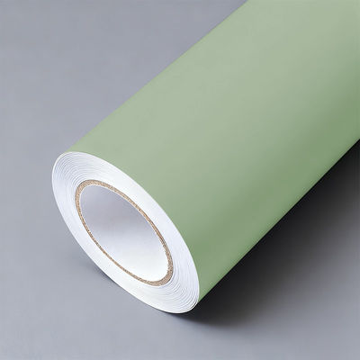 PVC Matte Vinyl Car Wrap OEM / ODM Khaki Green Vinyl Wrap HYH1146