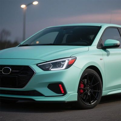 Waterproof Matte Green Vinyl Wrap Anti Scratch PVC Vinyl Car Wrap HYH1147