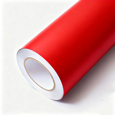 Customized Matte Red Vinyl Wrap UV Protection PVC Car Wrap Abrasion Resistant HYH1068