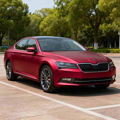 Flexible Vinyl Matte Car Wrap Rouge Red Matte Vehicle Wrap Waterproof HYH1149