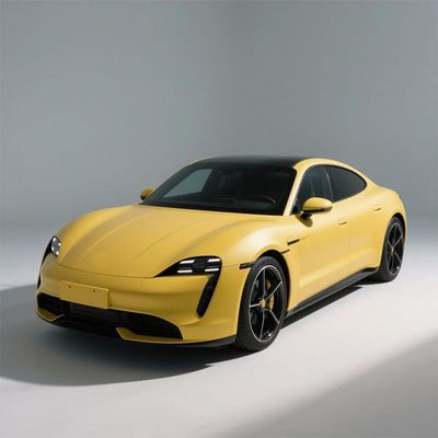 OEM / ODM Vehicle Matte Wraps Lightweight Matte Yellow Vinyl Wrap HYH1150