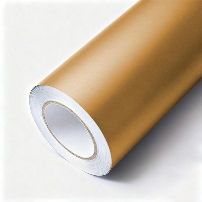 Fade Resistant Matte Vinyl Car Wrap Customized Matte Gold Car Wrap Durable HYH1037