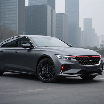 Flexible Dark Grey Metallic Vinyl Wrap OEM / ODM Car Wrap Roll HYM1034