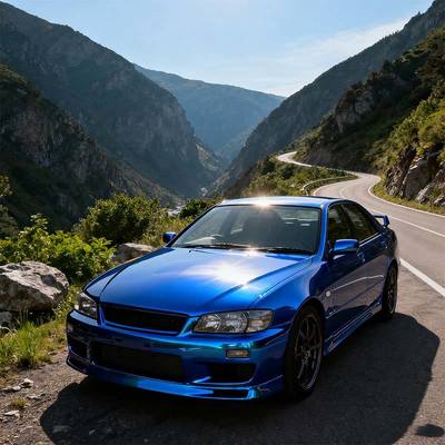 Customized Metallic Car Wrap Tear Resistant Deep Blue Car Wrap  HYM1045