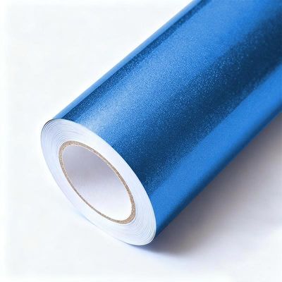 PVC Gloss Metallic Blue Vinyl Wrap Waterproof Gloss Blue Vinyl Wrap Anti Scratch HYM1046