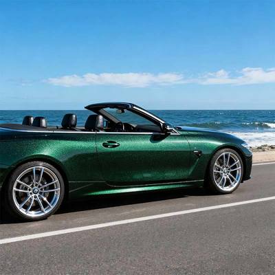 Durable Dark Green Metallic Vinyl Wrap UV Resistant Vinyl Wrap Rolls HYM1054