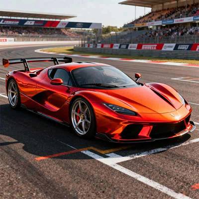 Waterproof Metallic Car Wrap Customized Metallic Orange Vinyl Wrap 1.52mx17.5m HYM1070