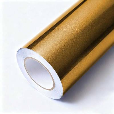 Crystal Gold Metallic Vinyl Wrap Anti Scratch PVC Car Wraps Customized HYM1072