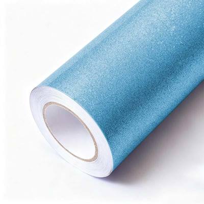 OEM / ODM Glitter Car Wrap Anti Scratch Blue Diamond Car Wrap HYH1054