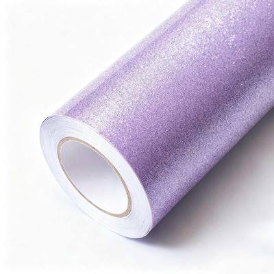 1.52mx17.5m Purple Glitter Vinyl Wrap Water Resistant Flash Car Wrap Customized HYH1055