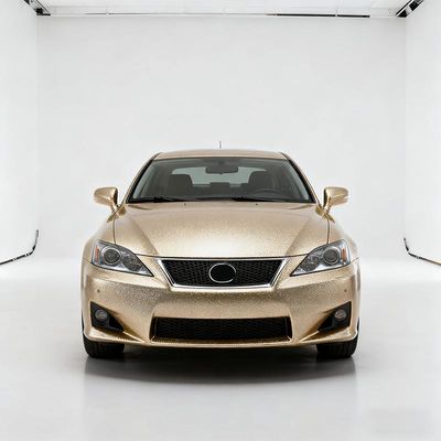 Waterproof Glitter Car Wrap PVC Champagne Color Car Wrap Anti Scratch HYH1056