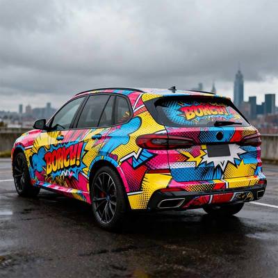 Scratch Resistant Printed Car Vinyl OEM / ODM Printable Vinyl For Cars