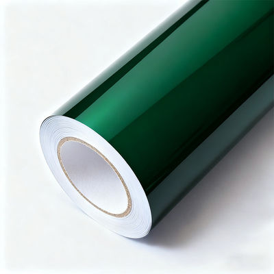 Green High Gloss Vinyl Wrap OEM / ODM PVC Vinyl Wrap HYC1100