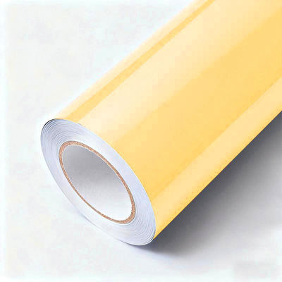 1.52mx17.5m Color Vinyl Wrap Anti Scratch Gloss Yellow Vinyl Wrap OEM / ODM HYC1107