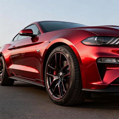 Red Color Vinyl Wrap Matte Ceramic Coating Vinyl Wrap 1.52mx17.5m HYH1211