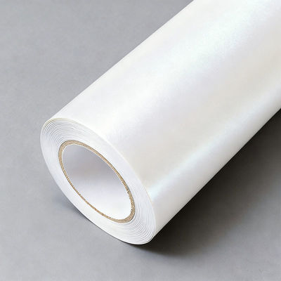 Waterproof White Pearlescent Vinyl Wrap OEM / ODM Metallic White Vinyl Wrap HYM1074