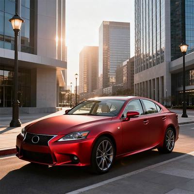 Corrosion Resistant Pearlescent Vinyl Wrap 1.52mx17.5m Metallic Red Car Wrap Customized