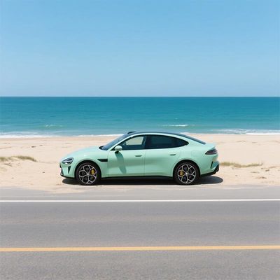 OEM / ODM Mint Green Car Wrap Customized Glossy Calendered Vinyl