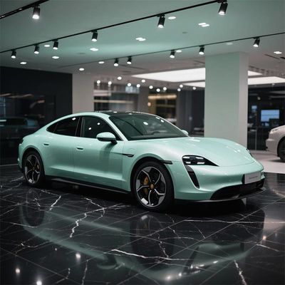 OEM / ODM Mint Green Car Wrap Customized Glossy Calendered Vinyl