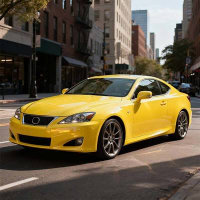 Macaroon Lemon Yellow Vinyl Cast Film Durable Vinyl Wrap Roll HYH1130