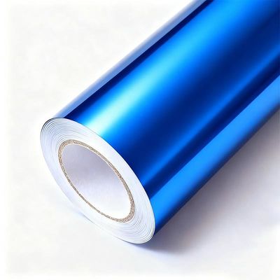 Ceramic Blue Cast Vinyl Wrap OEM / ODM Satin Blue Car Wrap HYH1212
