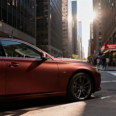 PVC Chrome Car Wrap Romain Red High Gloss Wrap Waterproof HYH1209