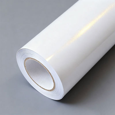OEM / ODM Color Shift Vinyl Car Wrap Anti Scratch Iridescent White Vinyl Wrap HYC1065