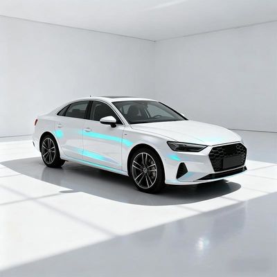 OEM / ODM Color Shift White Wrap Scratch Resistant White Blue Car Wrap HYC1063