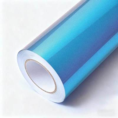 UV Protection Rainbow Car Wrap Waterproof Blue Color Shift Wrap Anti Scratch HYC1009