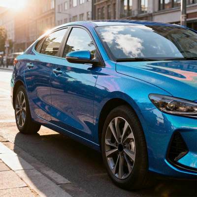 UV Protection Rainbow Car Wrap Waterproof Blue Color Shift Wrap Anti Scratch HYC1009