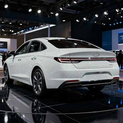 Waterproof Rainbow White Car Wrap Customized Rainbow Vinyl Wrap Scratch Resistant HYC1004