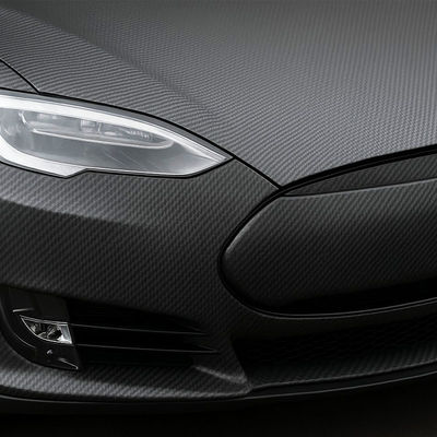 Scratch Resistant Carbon Fiber Car Wrap Black Matte Carbon Fiber Wrap Waterproof HYH1160