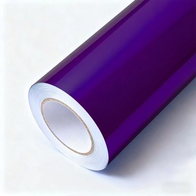Customized Gloss Vinyl Car Wrap Waterproof Black Purple Car Wrap Anti Scratch HYH1118