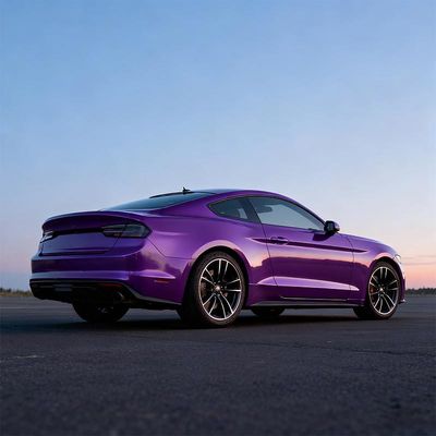 Customized Gloss Vinyl Car Wrap Waterproof Black Purple Car Wrap Anti Scratch HYH1118