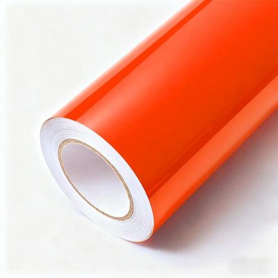 OEM / ODM Gloss Orange Vinyl Wrap Durable High Gloss Car Wrap HYH1125