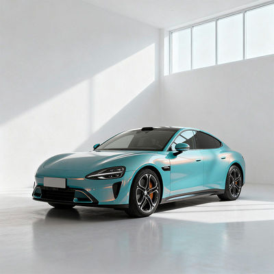 Customized Holographic Car Wraps Magic Blue And Gold Car Wrap Waterproof HYH1038