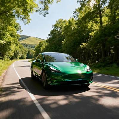 Anti Scratch Chameleon Car Wrap OEM / ODM Diamond Green Wrap HYC1046