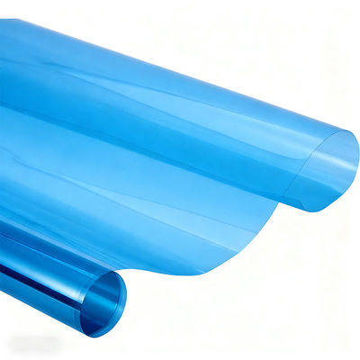 Blue Car Window Tint Rolls OEM / ODM Window Tint Film Roll
