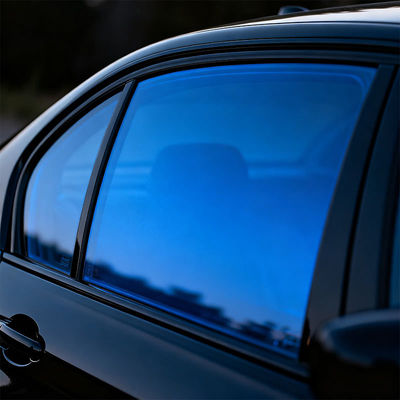 Blue Car Window Tint Rolls OEM / ODM Window Tint Film Roll