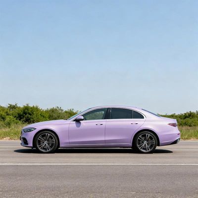 Durable Color Vinyl Wrap Anti Scratch Gloss Purple Car Wrap Waterproof HYC1109