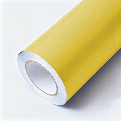 Yellow Color Vinyl Wrap Durable Diamond Vinyl Car Wrap Anti Scratch HYC1032