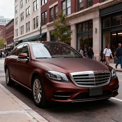 Matt Coffee Car Film Wraps Scratch Resistant Wear Resistant And Long Lasting Paint Protection HYH1153