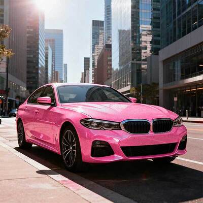 Pearl Pink Gloss Pearlescent Vinyl Wrap For Car Wrapping HYH1021